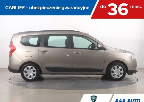 Dacia Lodgy cena 35000 przebieg: 157255, rok produkcji 2015 z Prochowice małe 121
